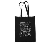 Willow Gifts Adele Doodle Tote Bag - Skyfall Hello Someone Like You Chasing Pavements Easy on Me Single Album Carrier Shopping (Black)