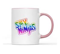 Willow Gifts Agent Ninjas Mug - Internet Online Youtuber Kids Action Kids Fun TV Program Show Videos Games Secret Mission Friends Project Tea Coffee Cup Merch Gift Present (Red Handle)