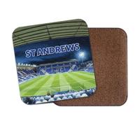 Willow Gifts Birmingham City FC Stadium Coaster, Cork Back, Football Ground Memorabilia for Blues Supporters, Sports Collectors