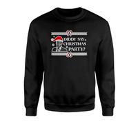 Willow Gifts Diddy Said Christmas Party? Pullover Jumper Sweatshirt - Funny Viral Xmas Festive Humour Secret Santa Present Gift (Large, Black)