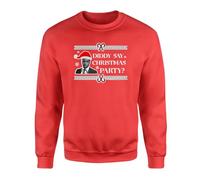 Willow Gifts Diddy Said Christmas Party? Pullover Jumper Sweatshirt - Funny Viral Xmas Festive Humour Secret Santa Present Gift (Large, Red)