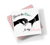Willow Gifts - Erivo and Grande Funny Meme Theatre Wick'ed Card - Hilarious White Square Greeting Card - Unique Gift for Musical Theatre Fans, Broadway Buffs & Meme Lovers - White