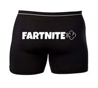 Willow Gifts Fartnite Boxers - Funny Novelty Gift Present Mens Boys Gaming Video Games (Black, Small)
