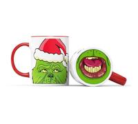 Willow Gifts Grumpy Green Monster Christmas, Hate Loathe Gift Mug | Christmas Gift 11oz Ceramic Tea Coffee Cup