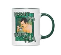 Willow Gifts I Want to Drink Tea Mug Funny Rock Band Singer Graphic Coffee Cup Unique Ceramic Drinkware Present Novelty Music Fan Birthday Present Idea Office Home Table Decor