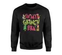Willow Gifts In My Grinchmas Era Pullover Jumper Sweatshirt - Christmas Festive Xmas Movie Celebration Present Gift (5-6 Years, Black)