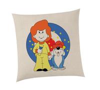 Willow Gifts Jamie And The Magic Light Cushion Cover Torch Cuckoo Land British TV Childrens Show Pet Old English Sheepdog Wordsworth Bed night Time Sleep Trampoline Gift Present (Natural)