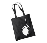 Willow Gifts Let's Get Wrecked Miley Funny Wrecking Ball Cryus Pop Country Music Graphic Tote Bag - Reusable Canvas Shoulder Shopper for Women (Black)