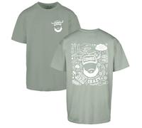 Willow Gifts Luke Pocket Music Doodle Combs Western Country Fast Car SAGE Oversized T-Shirt - Ideal for Singer Songwriter Fans, Music Inspired Gift SAGE - 2XL