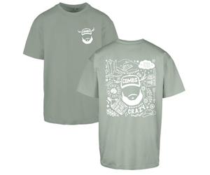 Willow Gifts Luke Pocket Music Doodle Combs Western Country Fast Car Sage Oversized T-Shirt - Ideal for Singer Songwriter Fans, Music Inspired Gift Sage - 3XL