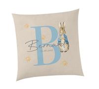 Willow Gifts - Personalised Rabbit Cushion - Peter Name Beatrix Story Animals Bedroom Potter Book Benjamin Tom Puddle Duck Tiggy Winkle Child Home Decor Living Gifts Presents (Cushion Cover)