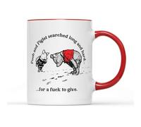 Willow Gifts Pooh and Piglet Searched Long and Hard... Coffee Tea Mug Funny Winnie Novelty Joke Oldschool Cartoon Humour Present Gift (Red Handle)