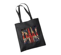 Willow Gifts Shelby Union Jack Tote Bag Cotton Shopper Birmingham Family Period Crime Drama Gang Irish Gangster TV Show Flat Cap Garrison Pub Lawless 1920s Gift Present (Black)