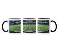 Willow Gifts St. James' Park Stadium Mug 11oz Ceramic Football Ground Coffee Cup Two-Tone Black Handle Memorabilia Gift for Toon Army Fans Footie Lovers Sports Collector