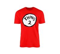Willow Gifts Thing 1 Thing 2 T-Shirt Top Tee - Novelty World Book Day Library Cartoon Human-Like Twins One Two Mischief Reckless Cheeky Naughty Box Adult Kids Gift Present (Thing Two, 1-2 Years)