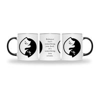 Willow Gifts Yin Yang Kittens Coffee Tea - Adorable Cats Yin Gift Mug | Birthday or Christmas Gift 11oz Ceramic Tea Coffee Cup