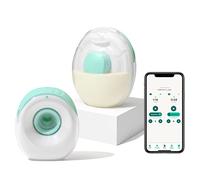Willow Go - Hands Free Breast Pump - Wearable Breastfeeding Pump - Portable, Electric, Cordless, 9 Levels of Hospital Grade Suction Strength, App Compatible & Fits Fully in Bra - Postpartum Essentials