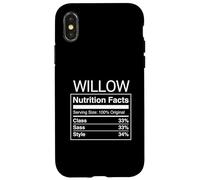 Willow Nutrition Facts Class Sass Style Funny Name Parody Case for iPhone X/XS