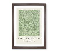 Willow Pattern Vol.2 By William Morris Exhibition Museum Painting Framed Print | A2 Walnut Framed Wall Art | Ready to Hang | Modern Historical Picture | Living Room Bedroom Lounge Office