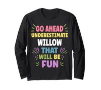 Willow Personalized Women's Gift Custom Willow Long Sleeve T-Shirt