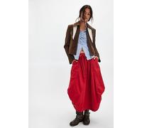 Willow Poplin Maxi Skirt at Free People in Rubies, Size: Medium - female