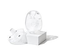 Willow Pump Breast Pump Flanges, 2-Pack - Compatible with Generation 2 & 3 for Hands-Free Pumping with Willow Pump Milk Bags (Clear, 21mm)