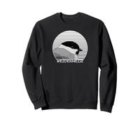Willow Tit Bird Drawing Bird Watcher Ornithologist Sweatshirt