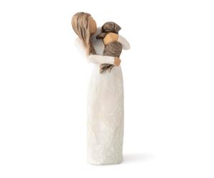 Willow Tree Adorable You Dark Dog Figurine | Cast from a Susan Lordi Original Carving, Gift for Dog Lovers, Celebrates the Loving Bond between People and Their Dogs