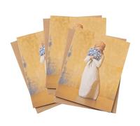 Willow Tree Forget-me-not Notecards, Pack of 24, Golden Painted, Nature-inspired, Floral, Occasion: General