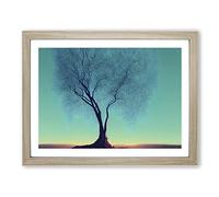 Willow Tree H1022 Framed Print for Living Room Bedroom Home Office Décor, Wall Art Picture Ready to Hang, Oak A2 Frame (64 x 46 cm)
