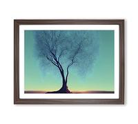 Willow Tree H1022 Framed Print for Living Room Bedroom Home Office Décor, Wall Art Picture Ready to Hang, Walnut A2 Frame (64 x 46 cm)