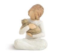 Willow Tree Kindness Girl Figurine | Celebrates a Child's Spirit, Family Grouping Keepsake, Cast from a Susan Lordi Original Carving, Includes Enclosure Card