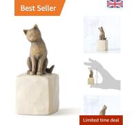 Willow Tree Love My Cat Dark Resin Sculpture | Perfect for Pet Lovers