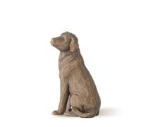Willow Tree Love My Dog-Dark Figurine, Resin, Multi-Colour, 4 x 3 x 8.5 cm