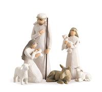 Willow Tree Nativity Scene Mary Joseph Jesus & Animals Figurine Set Branded Box
