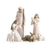 Willow Tree Nativity Scene Mary Joseph Jesus & Animals Figurine Set Branded Box