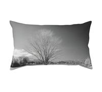 Willow Tree Print Fluffy Faux Plush Pillow Cover, Soft Premium Microfiber Pillowcases For Bedroom Living Room