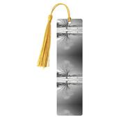Willow Tree Print Wooden Bookmark Bookmarks with Tassels Book Marks for Reading Hardcover Books Notebooks