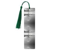 Willow Tree Print Wooden Bookmark Bookmarks with Tassels Book Marks for Reading Hardcover Books Notebooks