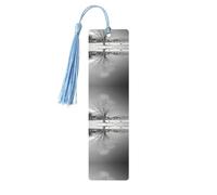 Willow Tree Print Wooden Bookmark Bookmarks with Tassels Book Marks for Reading Hardcover Books Notebooks