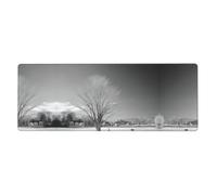 Willow Tree Printed Desktop Mouse pad Large Size Rubber Keyboard pad Suitable for Office and Home 31.5 inches x 12 inches