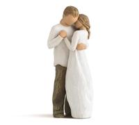 Willow Tree Promise Figurine | Hand Carved Original Design, Hand Decorated Resin, Intimate Figurative Sculpture, Gestures Only Expression