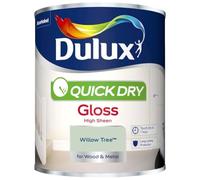 Willow Tree Quick Dry Gloss Paint 750ml | Interior Wood and Metal Paint | High Shine Durable Finish | Fast Drying Trim Paint for Doors Skirting Boards Radiators and Furniture