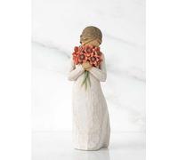 Willow Tree Surrounded by Love Figurative Sculpture Red