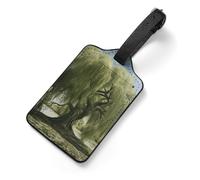 Willow Tree Tag Luggage with Name Card Identifiers Leather Identifiers Travel Tags Backpack Tag for Long Flight Must Travels Gift Airport Essentials 2.8 X 4.7 in