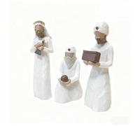 Willow Tree The Three Wisemen, Set Of Walking, Bowing, Kneeling Figures Carrying Gifts for Holy Family, Sculpted Hand-Painted Figures for Classic Nativity
