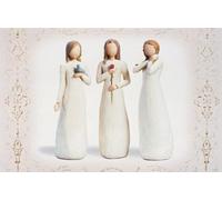 Willow Tree Three Blessings Greetings Christmas Card (Greeted) New