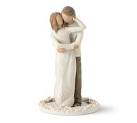 Willow Tree Together Cake Topper Figurine | Cast from a Susan Lordi original carving, carved flower base, lead free and food safe materials