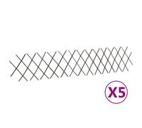 5x Willow Trellis Fences Garden Privacy Barrier 180x120 cm/180x30 cm vidaXL