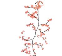 Willow Vine Lights 47.24 Inch Pink Flower Branch Garland, PVC Twig Decor with 8 Lighting Modes, Remote Control | Indoor Wall Decor for the Hog
